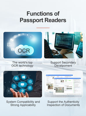 Rationalisez vos contrôles de sécurité avec le scanner de passeport USB 2.0 Résultats rapides et précis