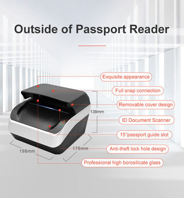 Lecteur/scanner de passeport Sinocecu Vérification rapide et précise de l'identité Megapixels 5.0 1-