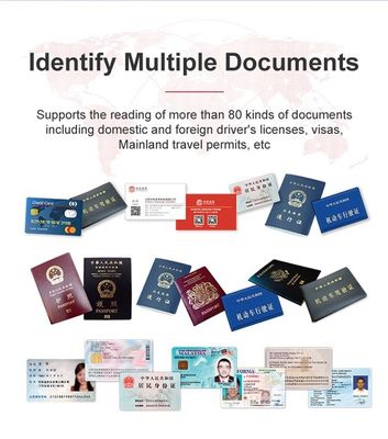 Scanner OCR à interface USB MRZ pour la vérification sécurisée des clients dans les institutions financières