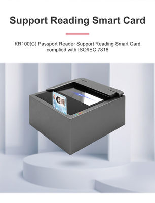 166*190*143mm Dimension Sinosecu Scanner de carte d'identité Lecteur de carte de passeport pour les normes