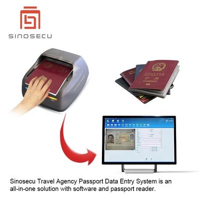 Système d'entrée de données de passeport convivial Logiciel et lecteur pour un enregistrement facile des données