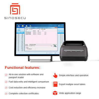 Système de saisie de données de passeport avec caméra HD 3.0 MP et interface USB