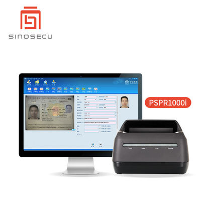 Entrée de données de passeport 400 DPI Résolution optique 24 bits Profondeur de couleur Logiciel et lecteur