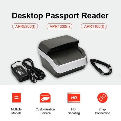 Résolution optique du lecteur de passeport Sinosecu de 2592x1944 avec 175*199*140 mm de dimension
