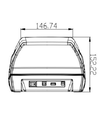 Lecteur de passeport et de carte d'identité USB2.0 Scanner de documents pour location de voiture Interface USB2.0