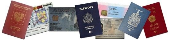 Lecteur de carte d'identité d'hôtel et d'aéroport Scanner de visa 235 * 250 * 148 mm avec kit de développement logiciel