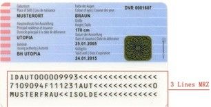 USB 2.0 Interface CMOS Scanner type d'élément de carte d'identité Scanner extraire des données de l'OACI 9303
