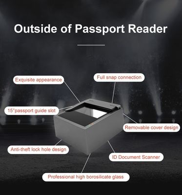 Lecteur de kiosque de passeport Kiosque de base de Sinosecu Système d'identification d'authenticité de passeport
