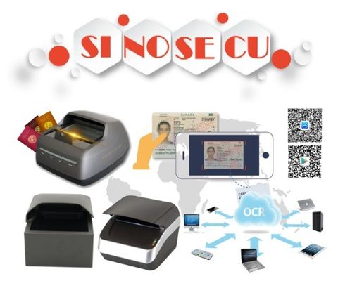 Lecteur d'identification OCR de page complète et lecteur de carte d'identité SDK avec le logiciel de lecteur OCR de passeport noir