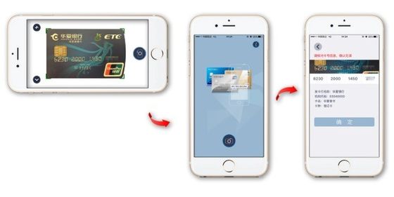 Lecteur d'identification OCR de page complète et lecteur de carte d'identité SDK avec le logiciel de lecteur OCR de passeport noir