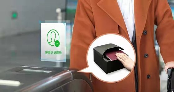 Lecteur de passeport de kiosque haute vitesse avec résolution de 500 DPI et scanner intégré