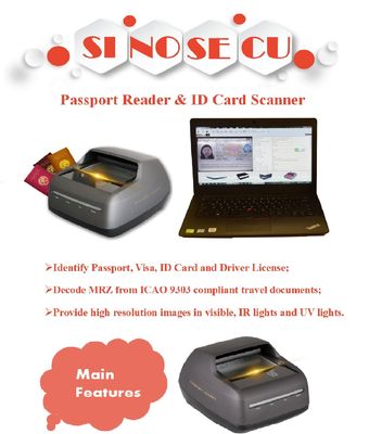 Lecteur OCR CMOS Carte d'identité de passeport et Scanner de permis de conduire pour les produits en stock