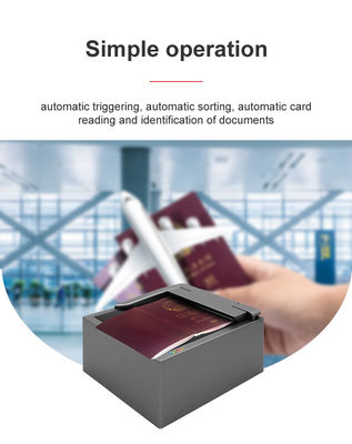 1 seconde Vitesse de traitement OCR Scanner de documents de voyage certifié CE FCC pour la numérisation d'identité