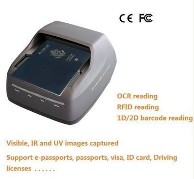 Lecteur de passeport Sinosecu OCR MRZ scanner de passeport électronique PSPR4200 avec intégration du système SDK gratuit