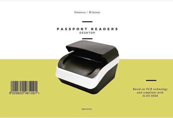 Lecteur de vérification de passeport d'identité SINOSECU pour vérifier les passeports et les cartes d'identité en toute sécurité