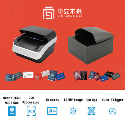Vérification de l'authenticité du scanner de carte d'identité multifonctionnel avec une résolution optique de 500 DPI