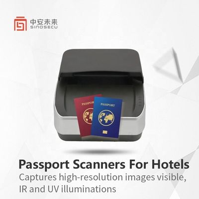 Intégration système SDK Scanner de passeport de page complète 500dpi avec une dimension de 175*199*140mm